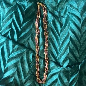 Multi colored beaded necklace